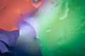 Close up of air bubble with colorful background Royalty Free Stock Photo