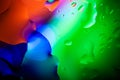 Close up of air bubble with colorful background Royalty Free Stock Photo