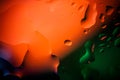 Close up of air bubble with colorful background Royalty Free Stock Photo