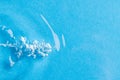 Close up of air bubbles, water ripples and waves with copy space on blue background Royalty Free Stock Photo