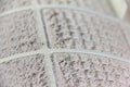 Close up on air conditioner filter is very dirty after remove from unit wait clean Royalty Free Stock Photo