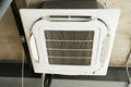 Air conditioning central system installed on the ceiling Royalty Free Stock Photo