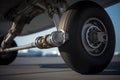 Close-up of Aircraft Landing Gear