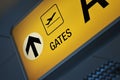Close up of an airport gate Royalty Free Stock Photo