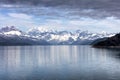 Close up of Alaska Glacier bay landscape during late summer Royalty Free Stock Photo