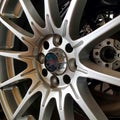 Close up of alloy wheel