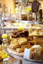 Close up almond muffin Royalty Free Stock Photo