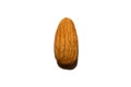 Close-up of almonds. On white background. Royalty Free Stock Photo