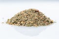 Close-up of american citrus spices blend. isolated