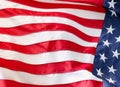 Closeup of American flag Royalty Free Stock Photo
