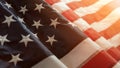 Close up of american flag Royalty Free Stock Photo