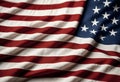 a close up of an american flag with stars and stripes Royalty Free Stock Photo