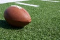 Close up of American football Royalty Free Stock Photo