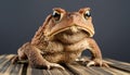 Close-Up American Toad Portrait in a Professional Studio Setting Royalty Free Stock Photo