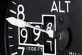 Analogue aviation altimeter Royalty Free Stock Photo