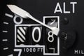 Analogue aviation altimeter Royalty Free Stock Photo