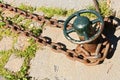 Close up of anchor chain Royalty Free Stock Photo