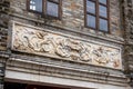 Close-up of ancient building exterior walls and plants in a Chinese style garden Royalty Free Stock Photo