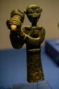 Close-up of ancient Chinese bronze artifacts