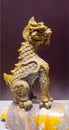 Ancient Chinese glazed ridge beast