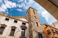 Ancient Medieval Tower in Padua Downtown - Veneto Italy Royalty Free Stock Photo