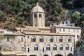 Ancient San Fruttuoso Abbey near Portofino and Camogli - Italy Royalty Free Stock Photo