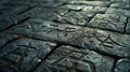 Close-up of ancient stone carvings with intricate symbols and patterns Royalty Free Stock Photo