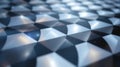 Metallic Geometric Surface with Hexagonal and Triangular Facets texture Royalty Free Stock Photo