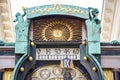 Astronomical clock Ankeruhr Anker clock in Vienna old town,   Austria Royalty Free Stock Photo