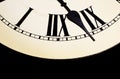 Close Up of Antique Clock Face Royalty Free Stock Photo