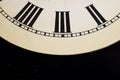 Close Up of Antique Clock Face Royalty Free Stock Photo