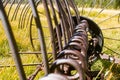 Close up Antique Hay Rake Tines