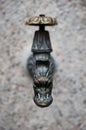 Close-up of an antique tap from the late 1800s with the background out of focus Royalty Free Stock Photo