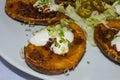 Potato Skin Appetizer Up Close Royalty Free Stock Photo