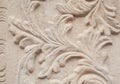 Close-up of architectural relief pattern plants