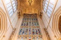 Close up architecture details of Bath Abbey, famous tourism site in Bath, England