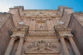 Close up architecture details of Cathedral of Almeria Cathedral Royalty Free Stock Photo