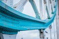 Close up architecture details of the icons Tower Bridge, London Royalty Free Stock Photo