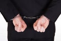 Close-up of arrested businessman Royalty Free Stock Photo