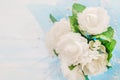 Close up of artificial Jasmine flower bouquet Royalty Free Stock Photo