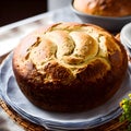 Artisan Bread Loaf Cooling In A Sunny Window Royalty Free Stock Photo