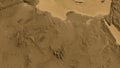 Libya area. Sepia elevation map Royalty Free Stock Photo