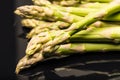 Close up of asparagus bundles Royalty Free Stock Photo