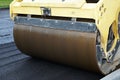 Close-up of asphalt vibration Royalty Free Stock Photo