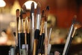 A Close Up of Assorted Art Brushes