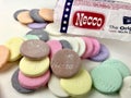 Necco wafers filling the frame