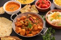 Assorted indian curry dish
