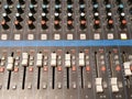 Close up audio mixer for Sound Engineer