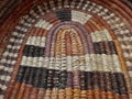 Close up of Australian aboriginal basket weave artwork Royalty Free Stock Photo