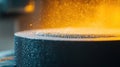 Close-Up of Automated Machines in Operation, Producing Fine Particles and Vibrant Colors, Showcasing the Intricate Process of